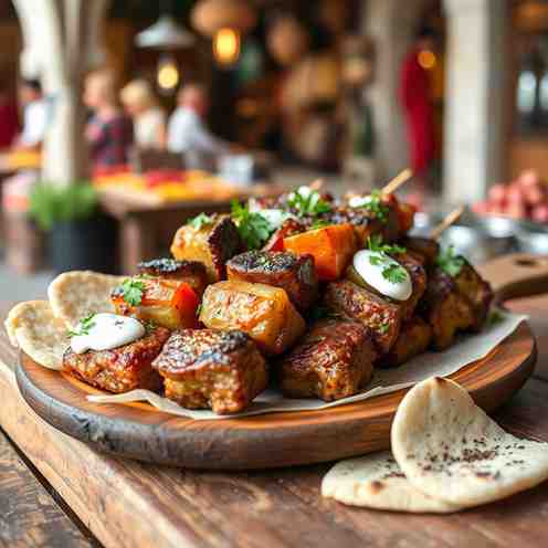 Grilled Kebabs Recipe - Moroccan Boulfaf